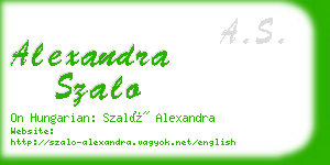 alexandra szalo business card